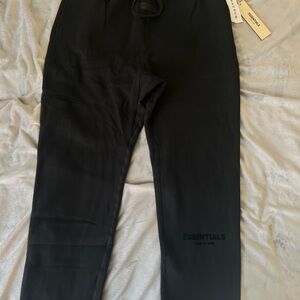 Essentials Jet Black Joggers